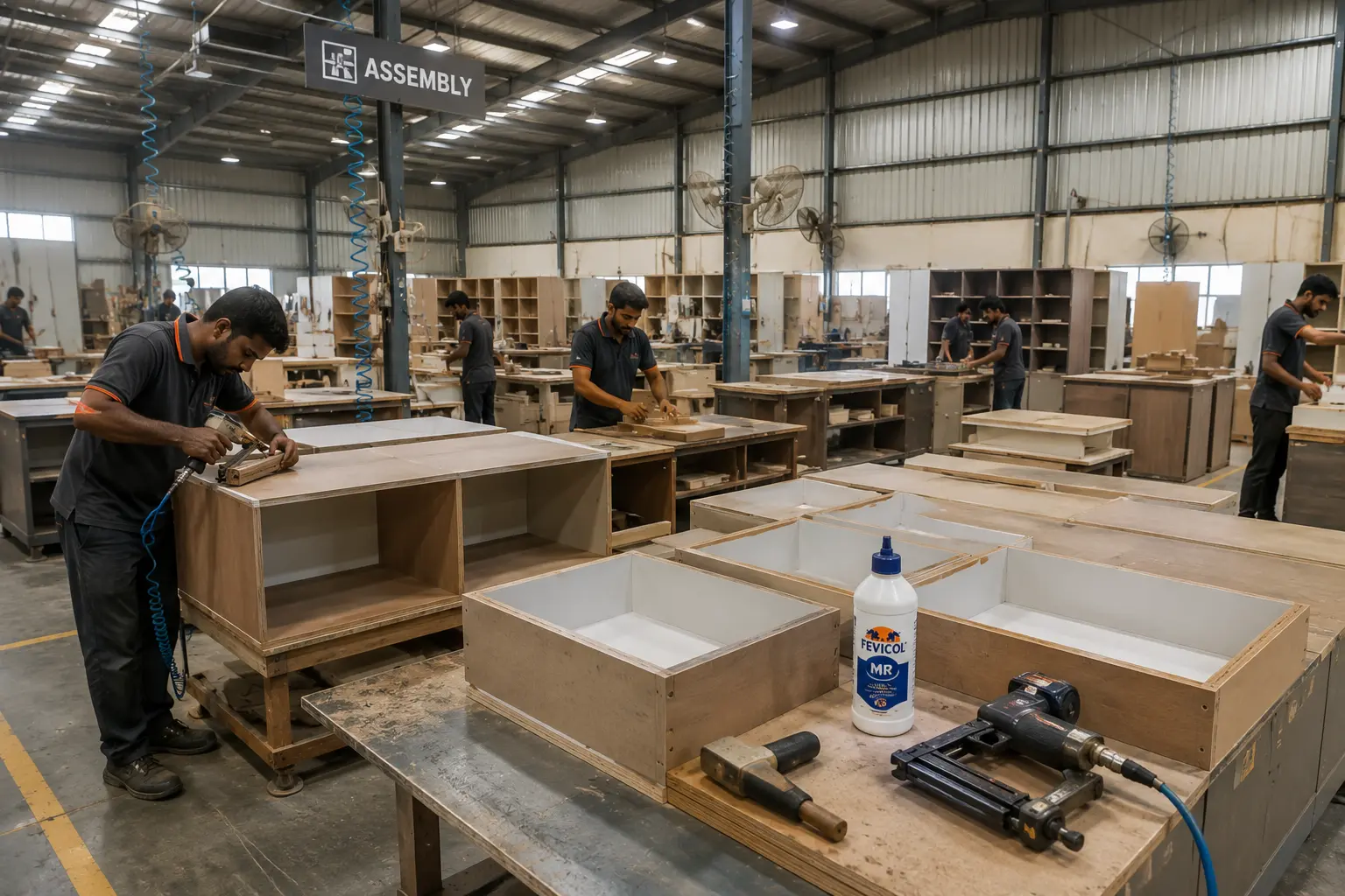 Furniture assembly area