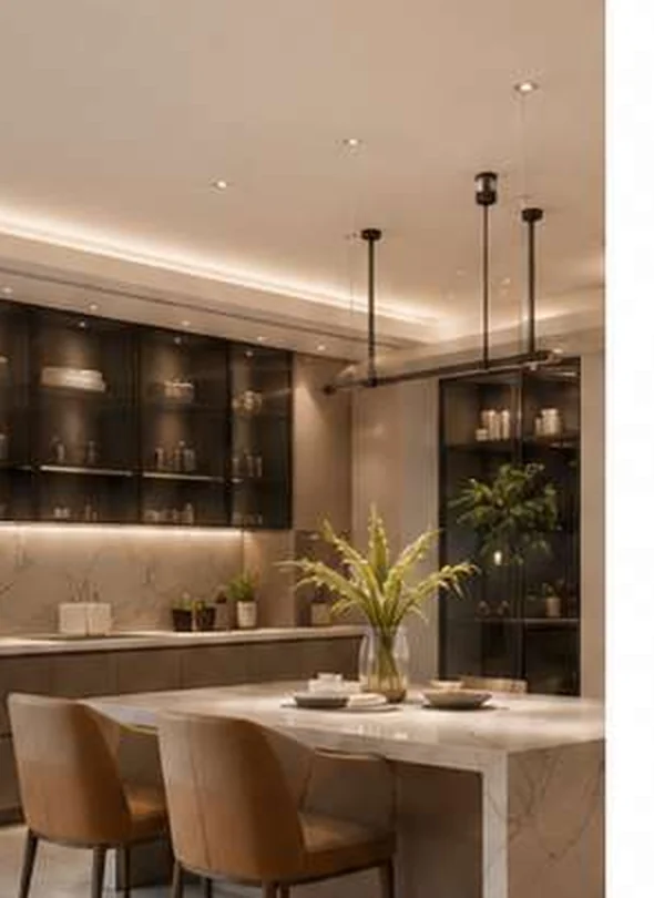 Modern modular kitchen interior